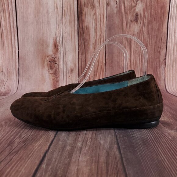 *FLAW* Thierry Rabotin Womens Size 8 Leopard Print Loafer Flats Shoes - Picture 3 of 14